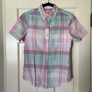 NWT Penguin Short Sleeve Button Down